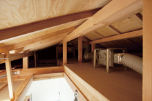 小屋裏が気密性の秘訣!